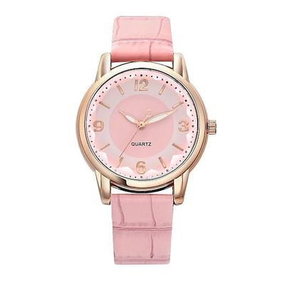 Einfache Quarz-Muttertagsgeschenk für Damen-Uhr Lederarmband luxuriöses Muttertagsgeschenk für Damen-Uhr kreative Studenten-Uhr weibliche Uhr