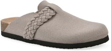 Women's Bestie Footbeds Clog by White Mountain in Grey Fabric (Size 8 M)