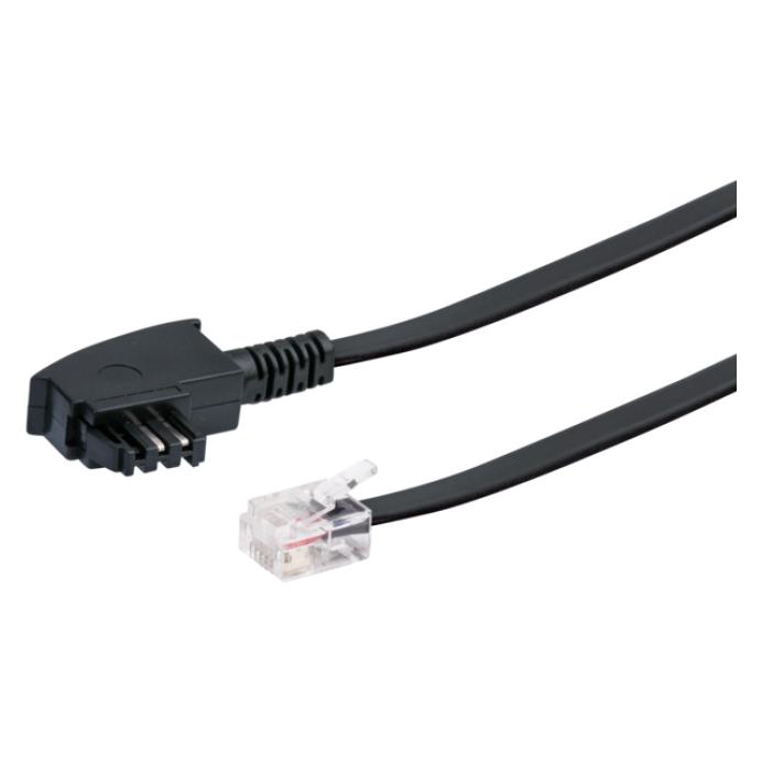 Schwaiger DSL-Kabel RJ12 6P2C -> TAE-F 6P4C 3m schwarz (TAL6531533)
