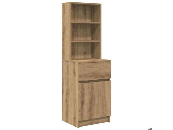 En solde  1x Armoire de nuit moderne - UU - Petit commode/placard - chêne artisanal 39x35x125 cm bois d'ingénierie L4456
