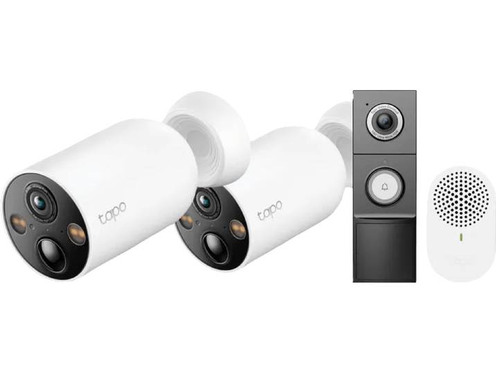 TP-Link Tapo C460 Duo Pack + D235 Smart Battery & Wired Doorbell