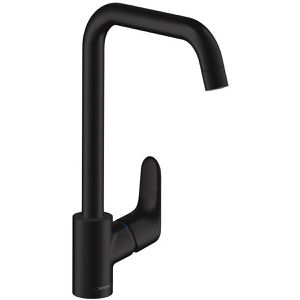 hansgrohe Küchenarmatur Focus M41, schwarz matt, Hochdruck, 360° schwenkbar