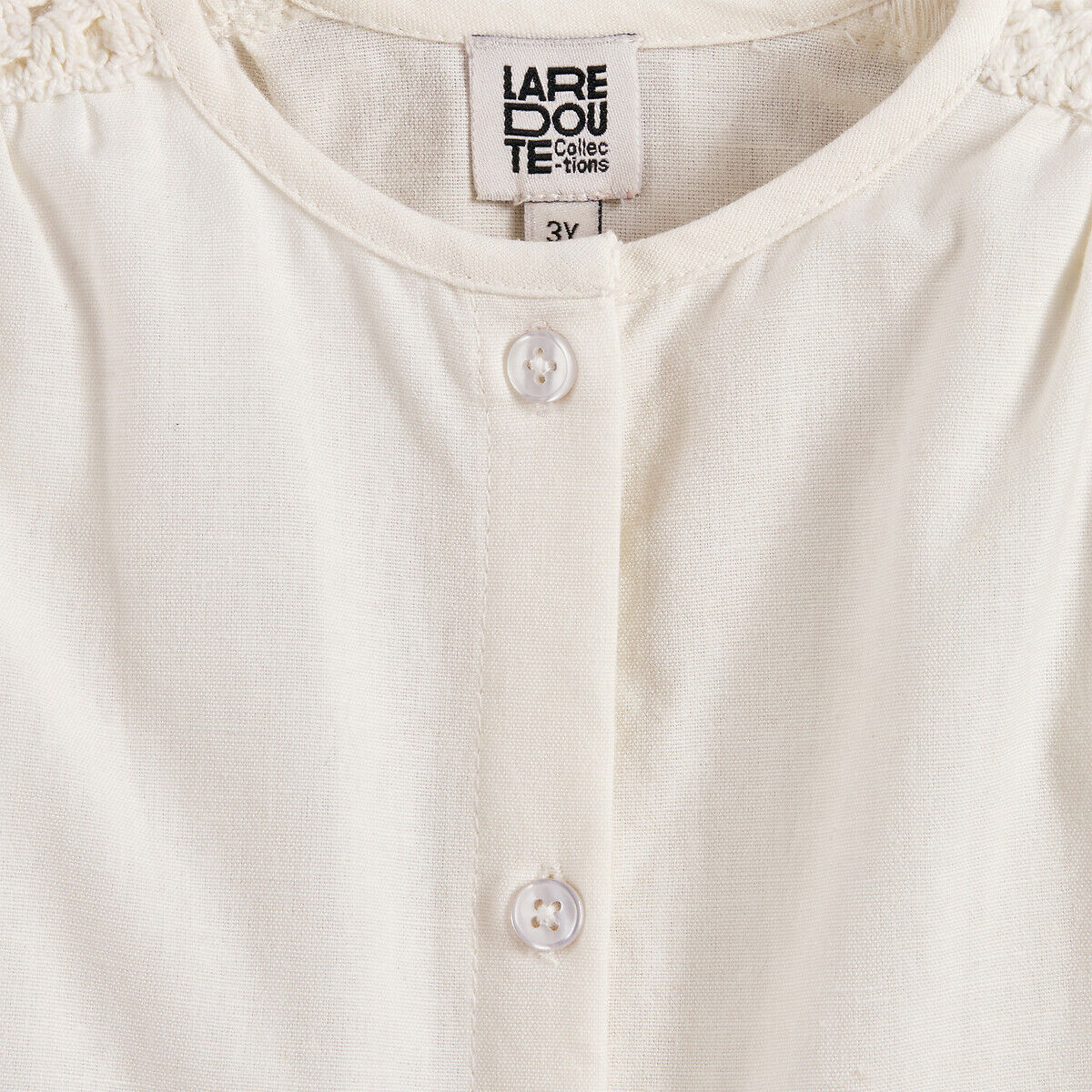 LA REDOUTE COLLECTIONS Blouse sans manches, en coton, épaules avec détails en macramé