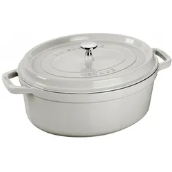 Staub Oval Cocotte, Pfanne + Kochtopf, Weiss