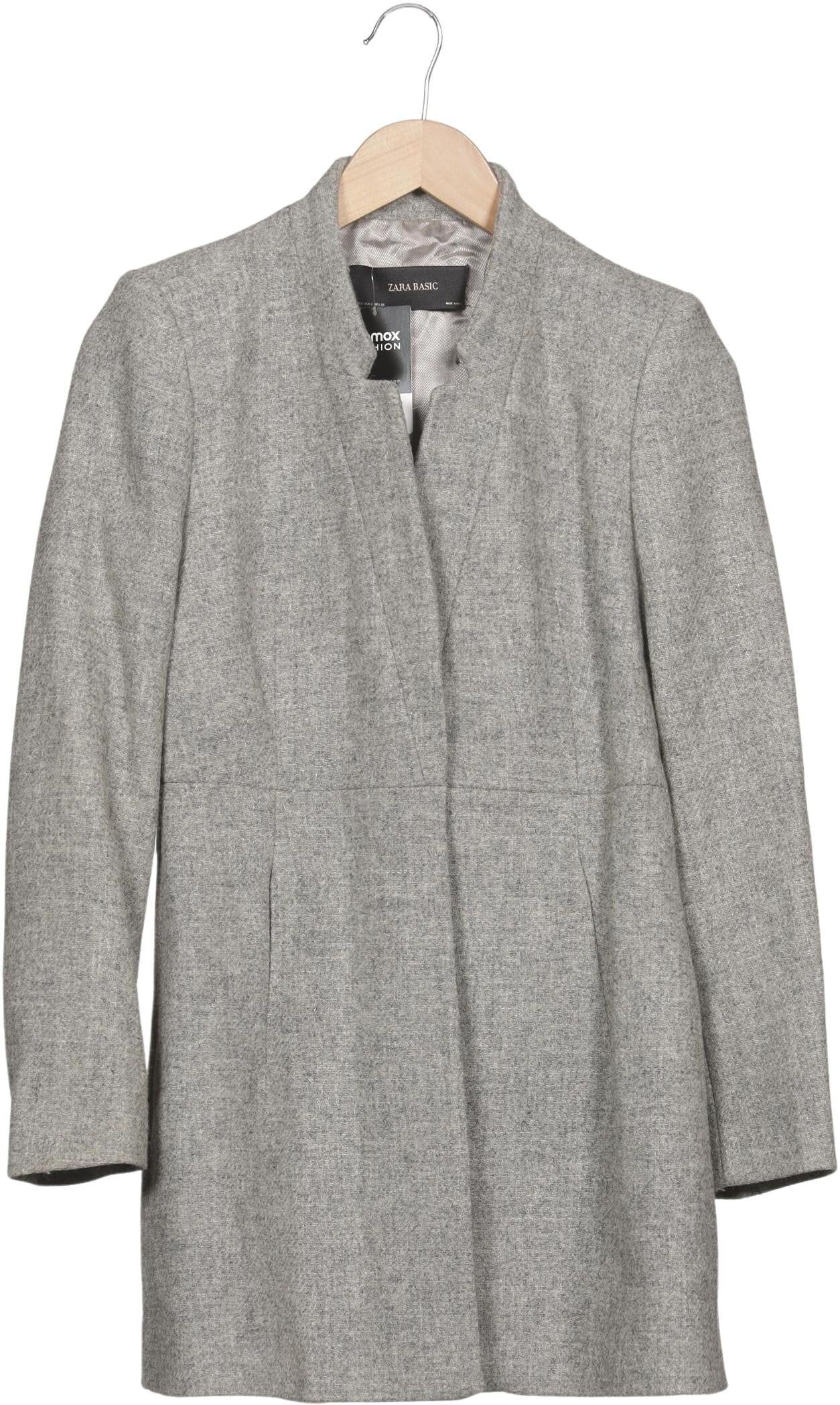 Zara Damen Mantel, Grau, Gr. S, Wolle - Second Hand