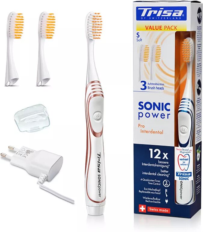 Trisa - Schallzahnbürste Sonicpower Promo Pro Interdental Soft, Zufallsauswahl, 1 Stück