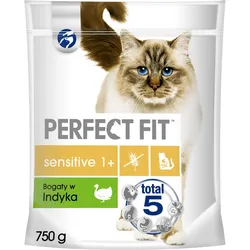 PERFECT FIT Sensitive 1+ Katzenfutter mit Truthahn 750g