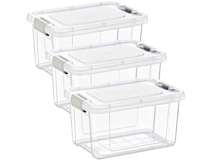 3er-Set Vorratsbox, 2500ml, transparent