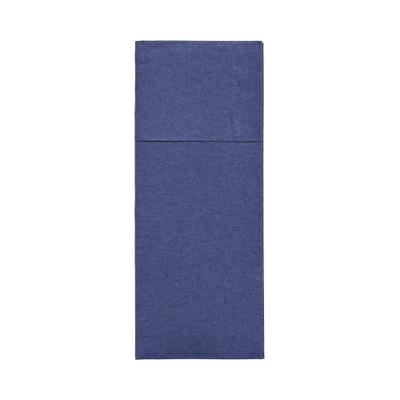 50 Servietten `ROYAL Collection` 40 cm x 30 cm dunkelblau mit Besteckfalz