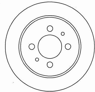 A.B.S. Bremsscheibe 16474 Voll 260mm 10mm Für Proton