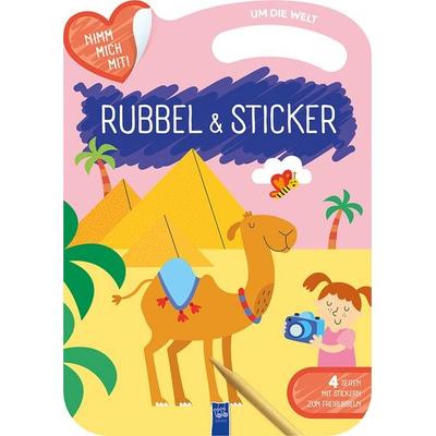 Rubbel & Sticker - Um die Welt, Taschenbuch von , Yoyo Books, 978-94-6454-459-6
