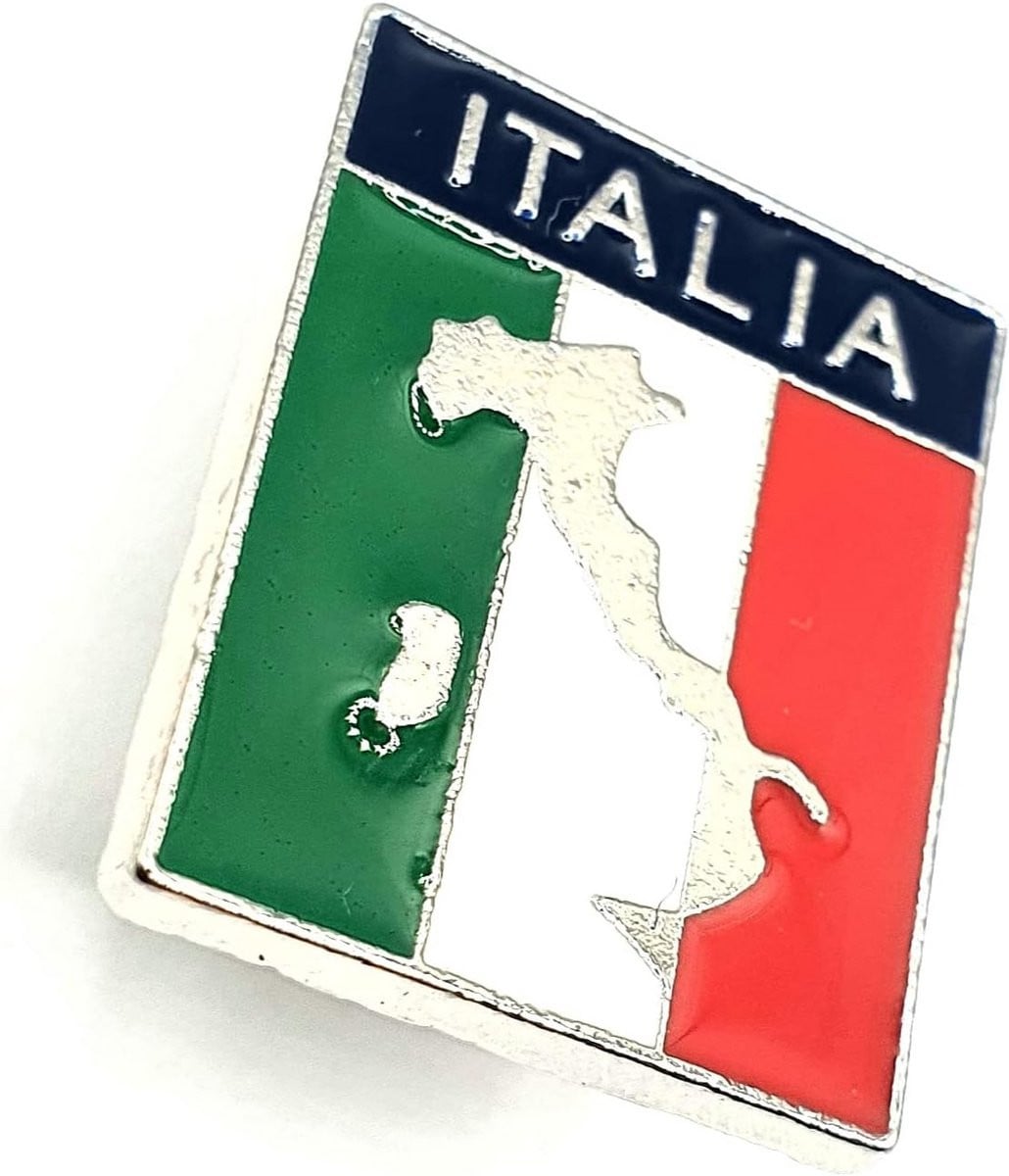 Italiaanse Vlag Metalen Speld - Souvenir en Decoratie