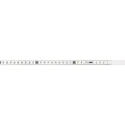 BMI Bandmaß 2mx13mm selbstklebend weiß RNL-SK
