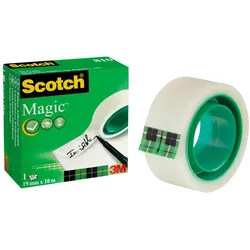 Scotch MagicTM Tape Klebefilm 19 mm  x 10 m matt-unsichtbar