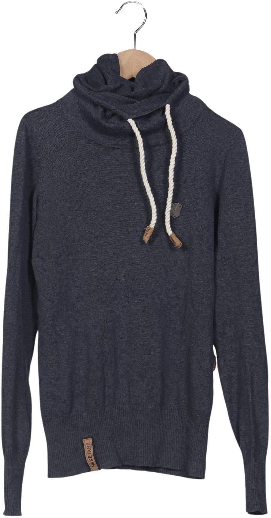 Naketano Damen Pullover, Marineblau, Gr. S, Baumwolle - Second Hand