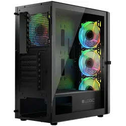 Logic ARAMIS ARGB MINIDI USB-3.0-Gehäuse schwarz (ATX), PC Gehäuse, Schwarz
