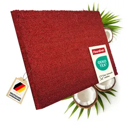 floordirekt Fußmatte Kokos   Rot   24 mm