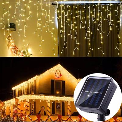 Multicon Wholesale Hub Solar LED String Lights, Waterproof Outdoor Garden Fairy Twinkle Lights, Christmas Party Decor, Waterproof warm Light
