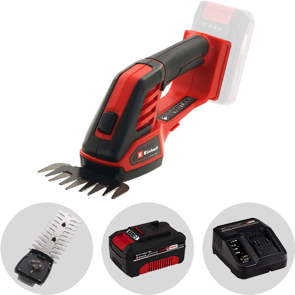 Einhell GE-CG 18/100 Li - Cisaille à gazon à batterie - Sculpte-haie - 18V 4Ah