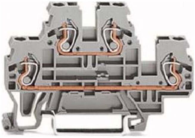 WAGO GmbH& Co. KG Bornier double étage 0,08-2,4 mm² gris I/I 870-501 (870-501)