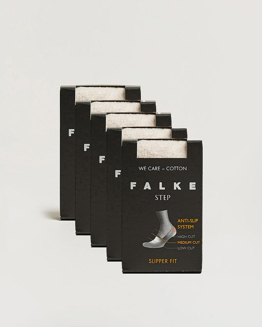 Falke 5-pack Step In Box Loafer Socks Nature men One size Beige