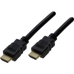 Schwaiger HDMI Anschlusskabel HDMI-A Stecker, HDMI-A Stecker 0.70 m Schwarz HDM0070043 4K UHD, vergoldete Steckkontakte HDMI-Kabel