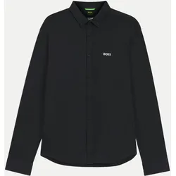 Hemd aus Baumwolljersey Schwarz M