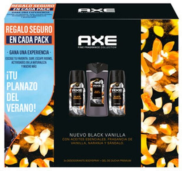 Axe Pack Summer Black Vanilla 3 Peças