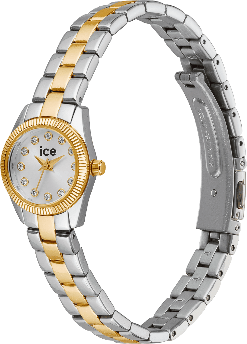 Quarzuhr ICE-WATCH "ICE mimi", silbergold, silber, Armbanduhren, Damen, Quarzuhr, Armbanduhr, Damenuhr, Edelstahlarmband, analog