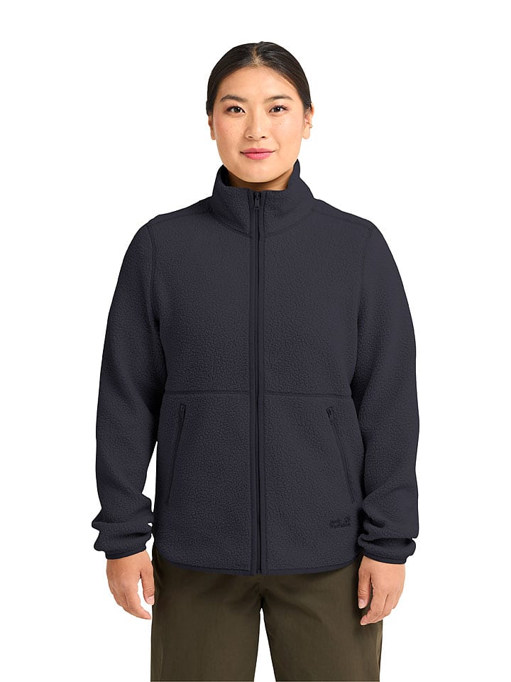 Jack Wolfskin Fleecejacke "Lite Curl" in Dunkelblau - XS