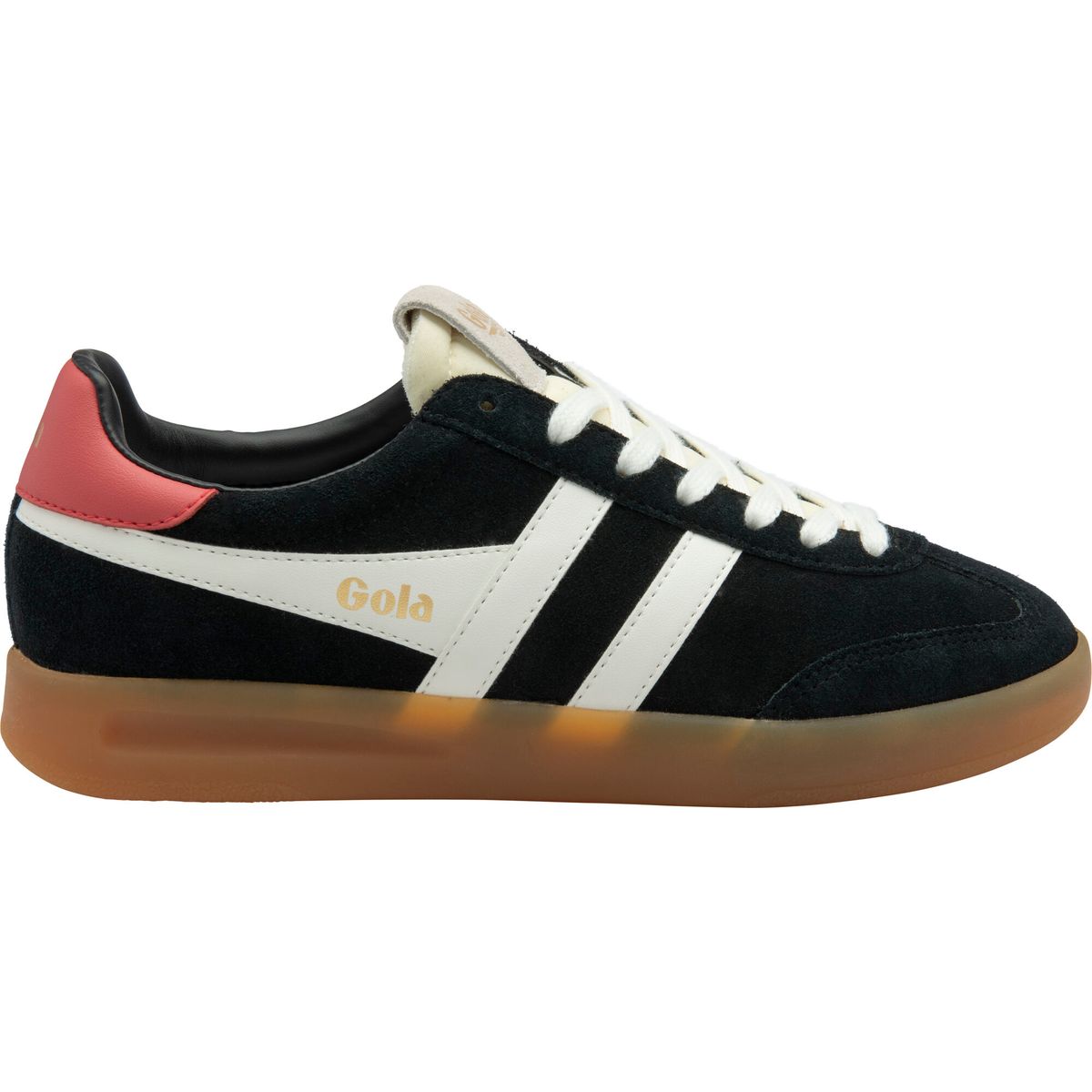 Gola Cyclone Sneaker Women black/off white/coral/gum (BH) 6 CLB762-BH-6-blackoffwhitecoralgum
