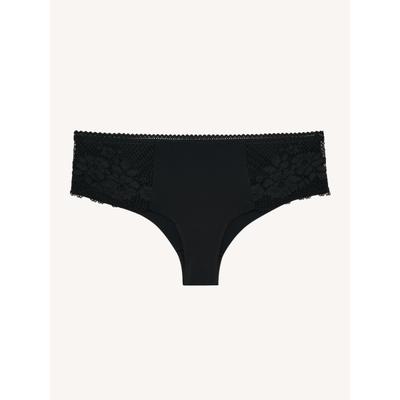 Slip PASSIONATA "NINA", Damen, Gr. 38, Mikrofaser,Spitze, schwarz, Mikrofaser;Spitze, Obermaterial: 90% Polyamid, 10% Elasthan, Unterhosen Slip