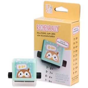 Trodat Motivstempel Little Dots Rechenrally, aus Kunststoff, 2,5 cm, selbstfärbend, schwarz