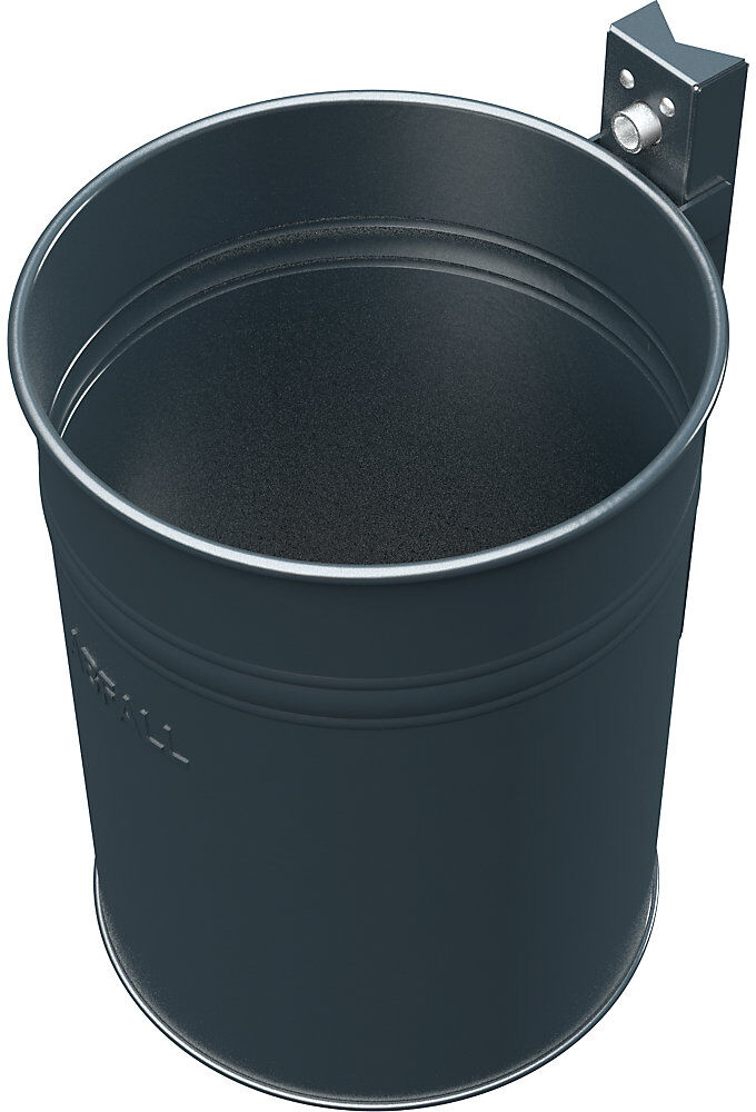 kaiserkraft Outdoor-Abfallbehälter, Volumen 35 l, HxØ 430 x 330 mm, anthrazit