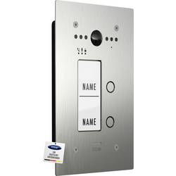 m-e modern-electronics ALL-VF20 S Video-Türstation 2-Draht Außeneinheit Edelstahl 41452