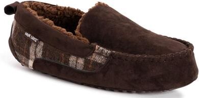 MUK LUKS Emmett Moccasin Slipper - Mens 12 Brown Slipper Medium