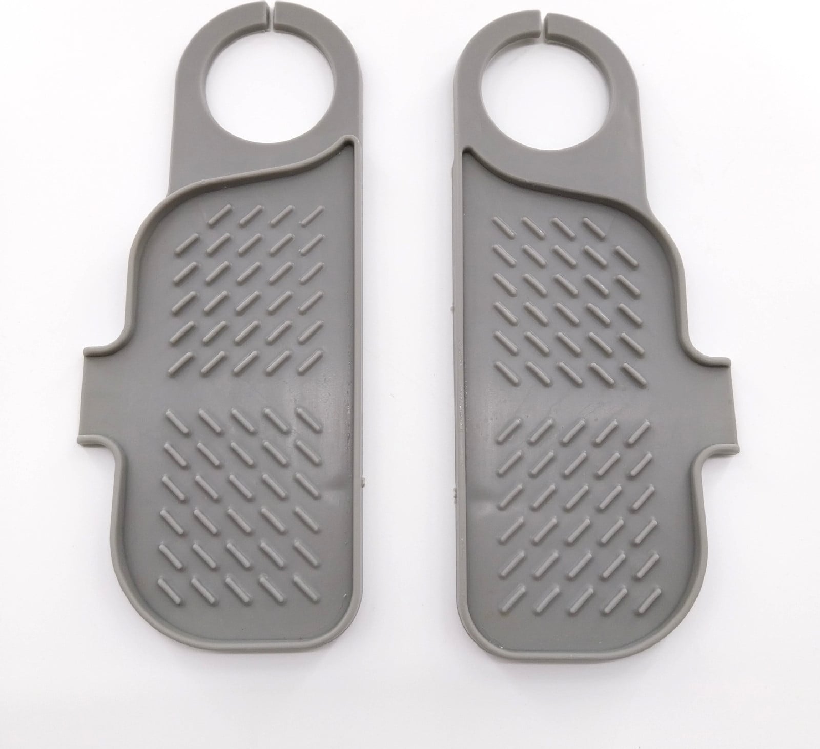 Xiruiubao siliconen spatbeschermer voor kraan en afdruipmat voor keuken en badkamer, grijs, 42 x 10 cm