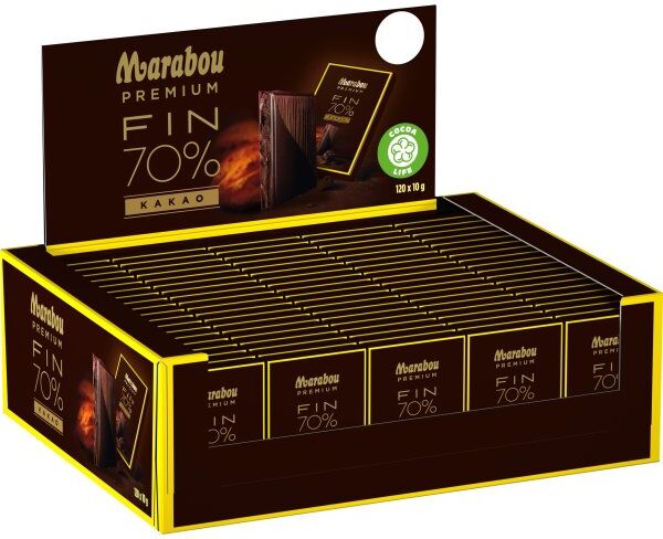 Marabou Premium Dark Chokolade Mini, 120 Á 10 G