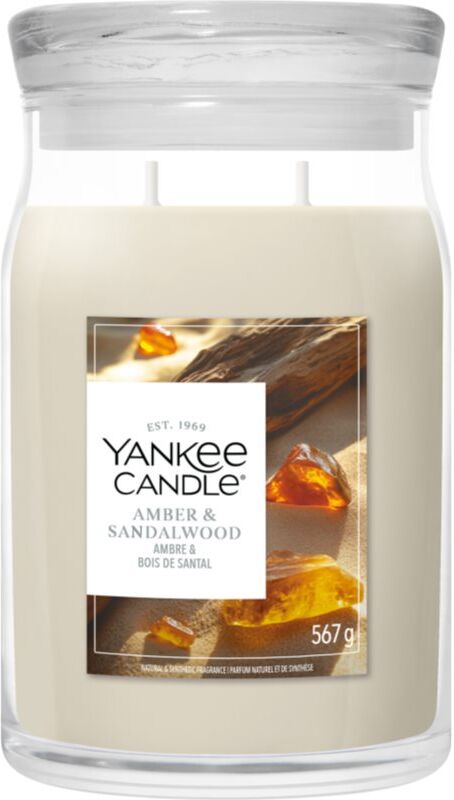 Yankee Candle Amber & Sandalwood bougie parfumée 567 g