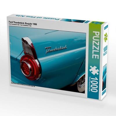 CALVENDO Puzzle Ford Thunderbird, Baujahr 1956 | 1000 Teile Lege-Größe 64x48cm Foto-Puzzle für glückliche Stunden