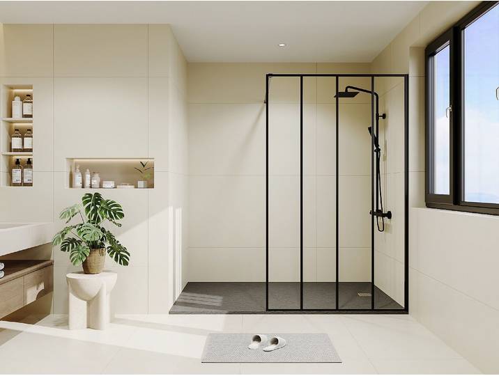 [ATALIA II] Duschtrennwand - Italienische Dusche - 120 x 200 cm - ATALIA