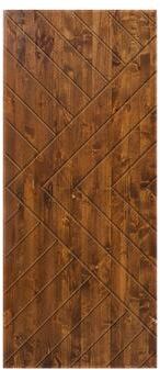 Klair Living Hollow Core Walnut-Stained Pine Wood Interior Door Slab