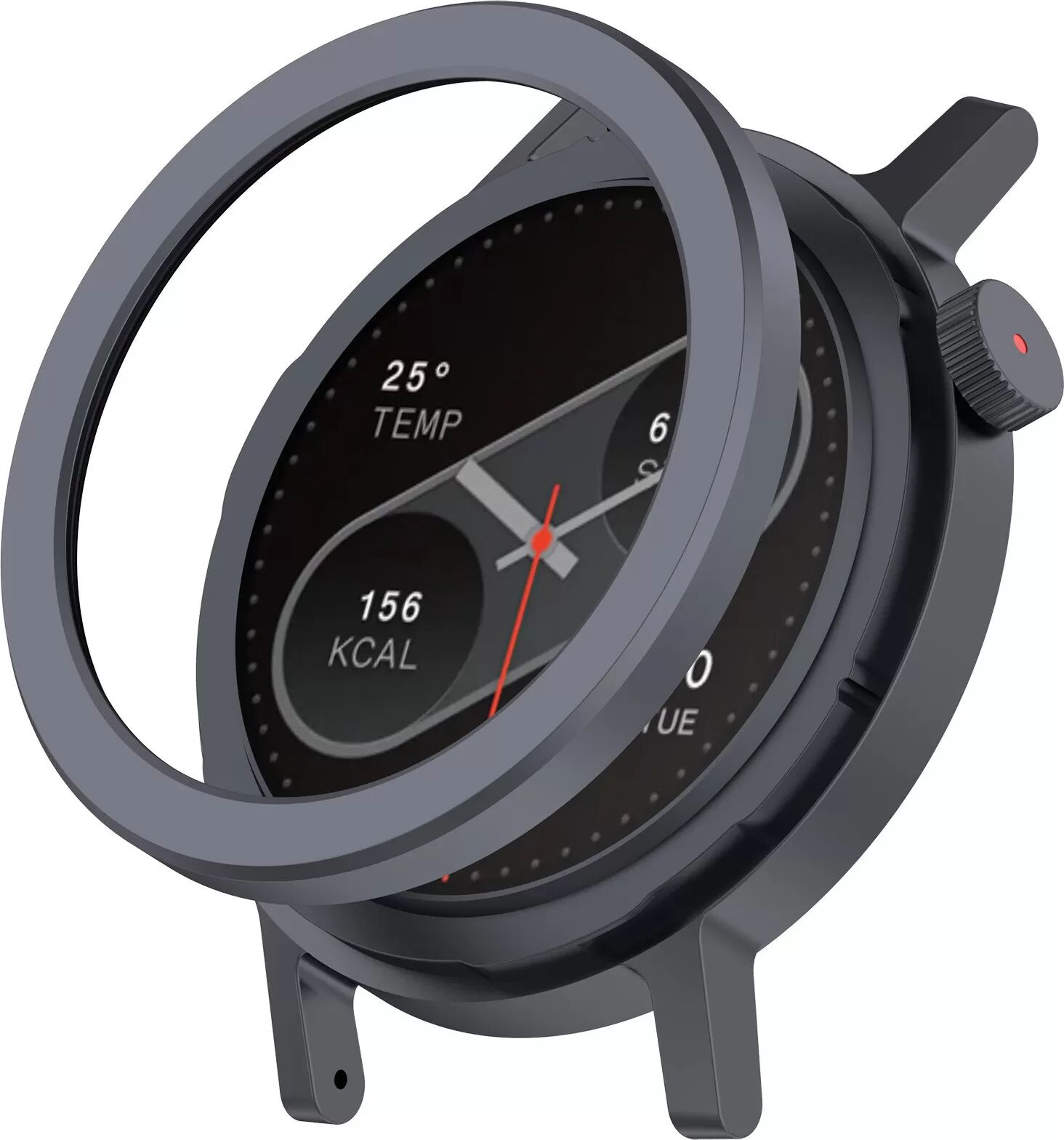 INF Metall-Lünette und Schutzfolie für CMF Watch Pro 2, Mehrere Farben Grau