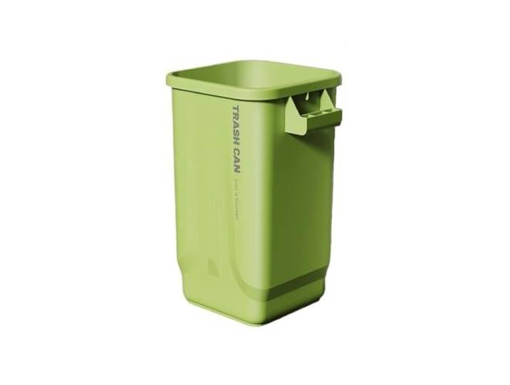 YUHANXINHESHE Mülleimer mit Deckel, Küchenmülltonne, langlebiger Kunststoff-Abfallkorb for Badezimmer, Büro(Green,Large)