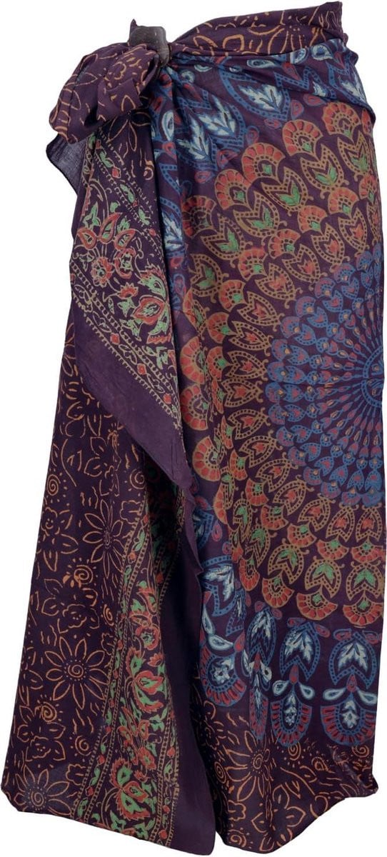 Handgemaakte Sarong Stranddoek Pareo Strandlaken - Rood - One Size