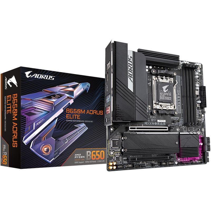 Gigabyte B650M AORUS Elite AMD B650 So.AM5 DDR5 mATX Retail