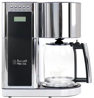 Russell Hobbs Modern Sleek Chrome Glass Coffeemaker - 8 Cup Brewing Capacity