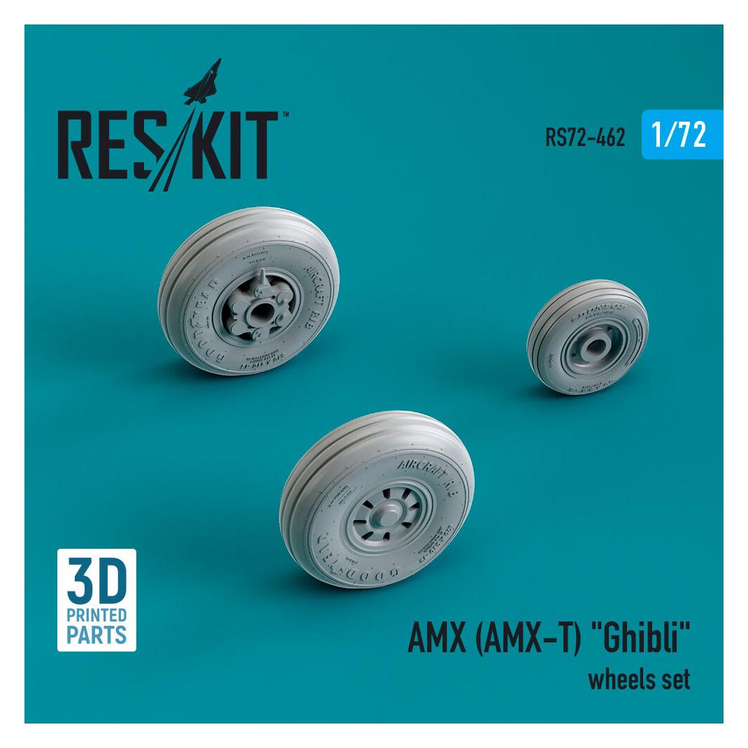 ResKit AMX (AMX-T) Ghibli wheels set (3D Printed) (RS72-0462)