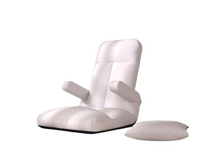 Xumh2024-3 Sitzsack Einzelnes Lazy Sofa, Tatami-Bodensitz, Balkon-Loungesessel und Erkerkissen(Weiß)