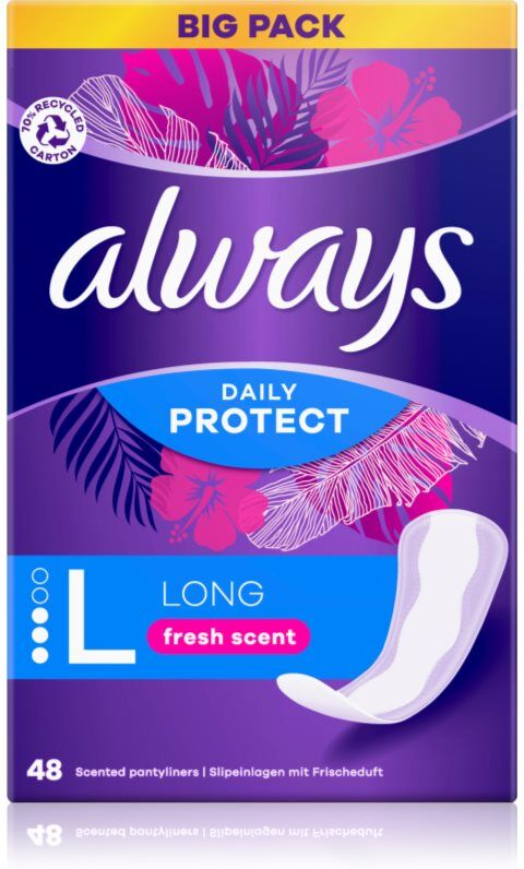 Always Daily Protect Long Fresh Scent protège-slips avec parfum 48 pcs